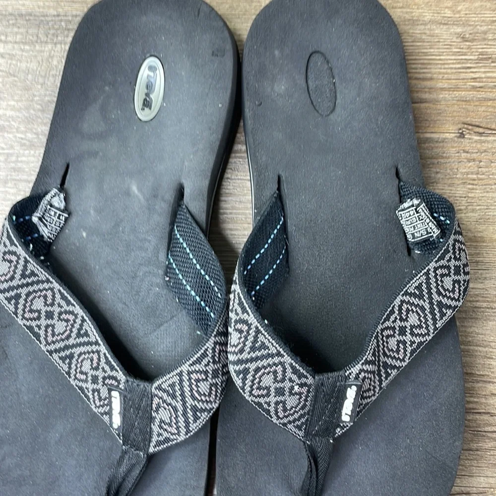 Teva Mens Mush Flip Flop, Black Grey, size 11